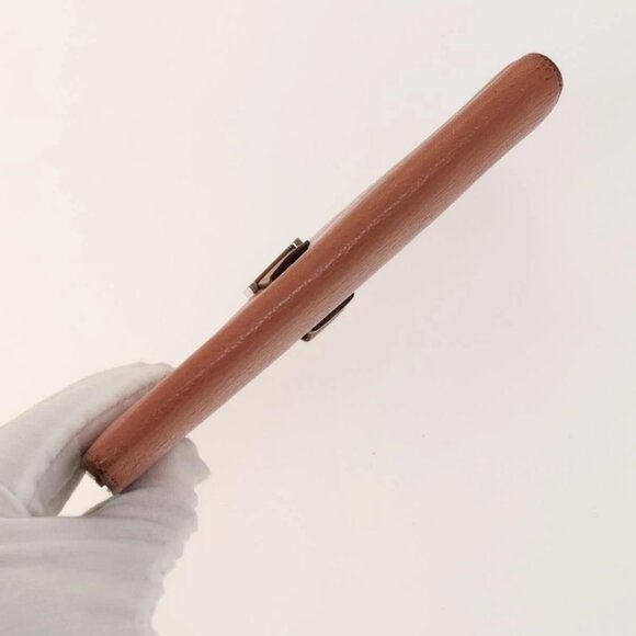 HERMES Baan Wallet Leather 2Set Pink Light Blue Auth fm4833 - Picture 6 of 16